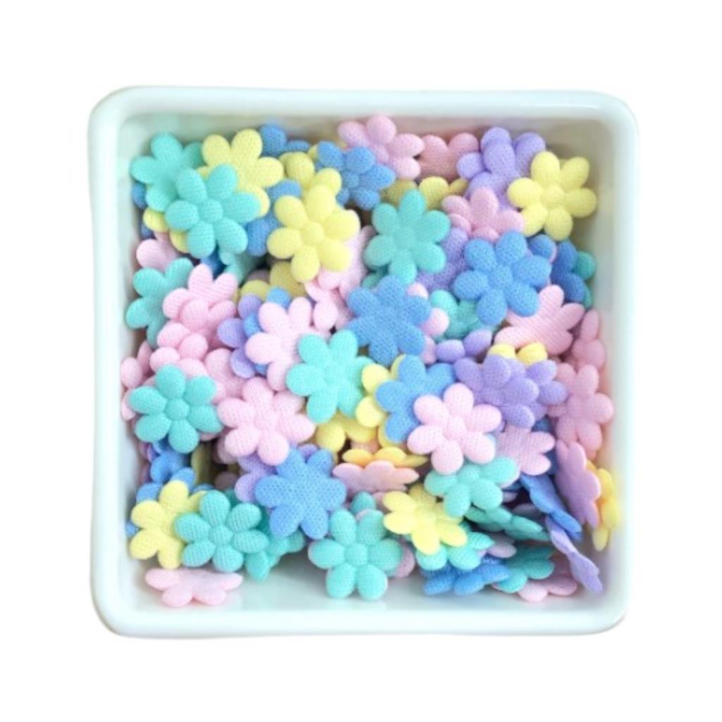 24378 APLIQUE FLORZINHA PRENSADA CANDY COLORS 13MM 50UND