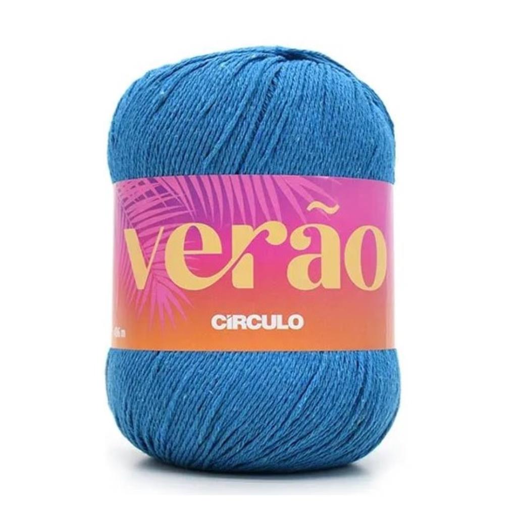 010807 LINHA CROCHE 406M-369 TEX-AZUL TURQUESA COR 219