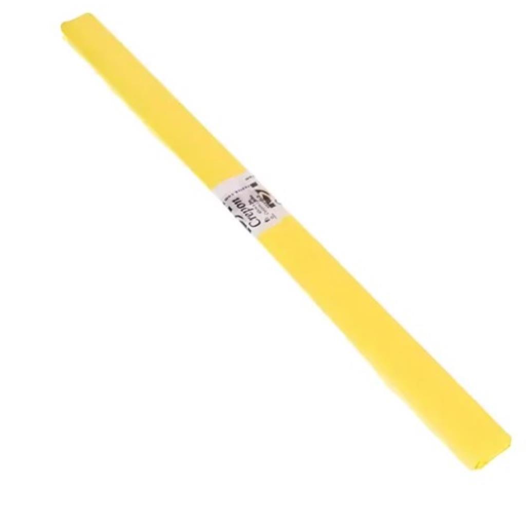 00019 PAPEL CREPOM  48CM X 2M AMARELO (UN)