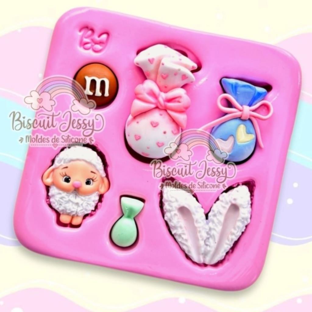 BJ123 MOLDE SILICONE  ACESSÓRIOS DE PÁSCOA