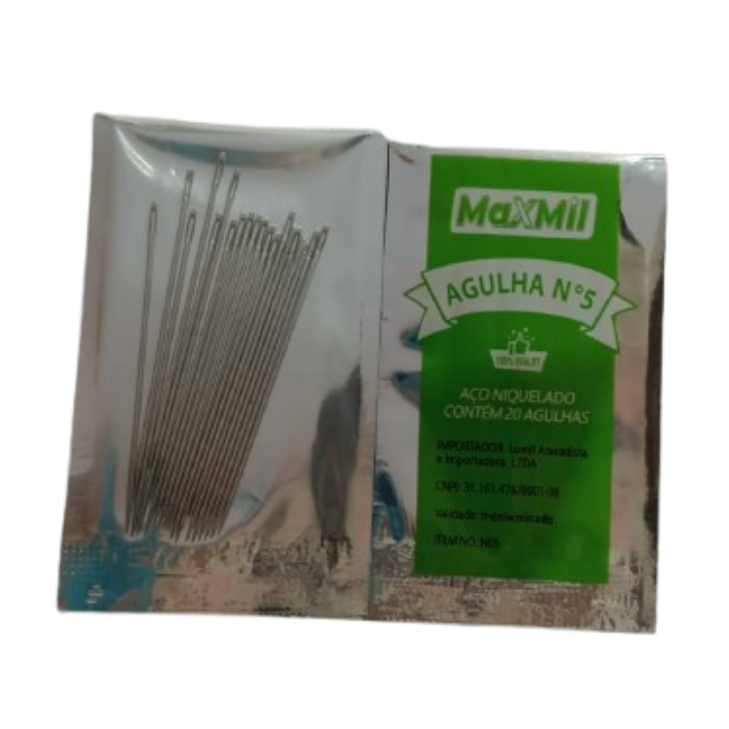 24392 AGULHA MAXMIL N5 5CM C/20UN