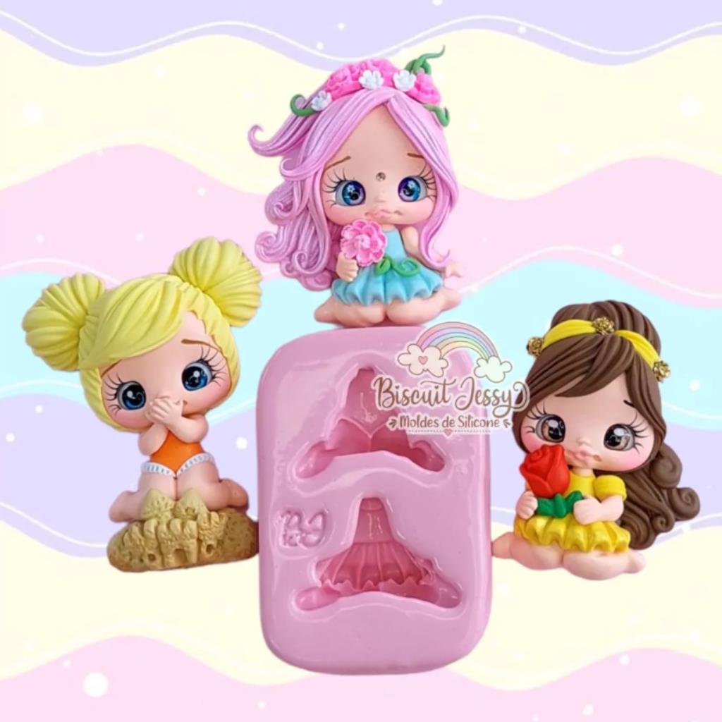BJ048-MOLDES SILICONE  CORPINHOS CUTE