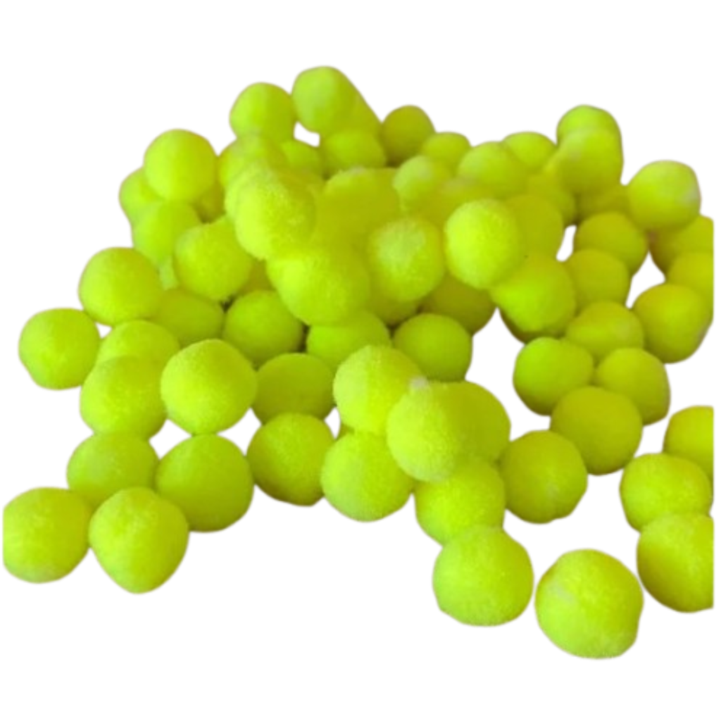 24257 POMPOM 10MM-VERDE NEON C/50UN
