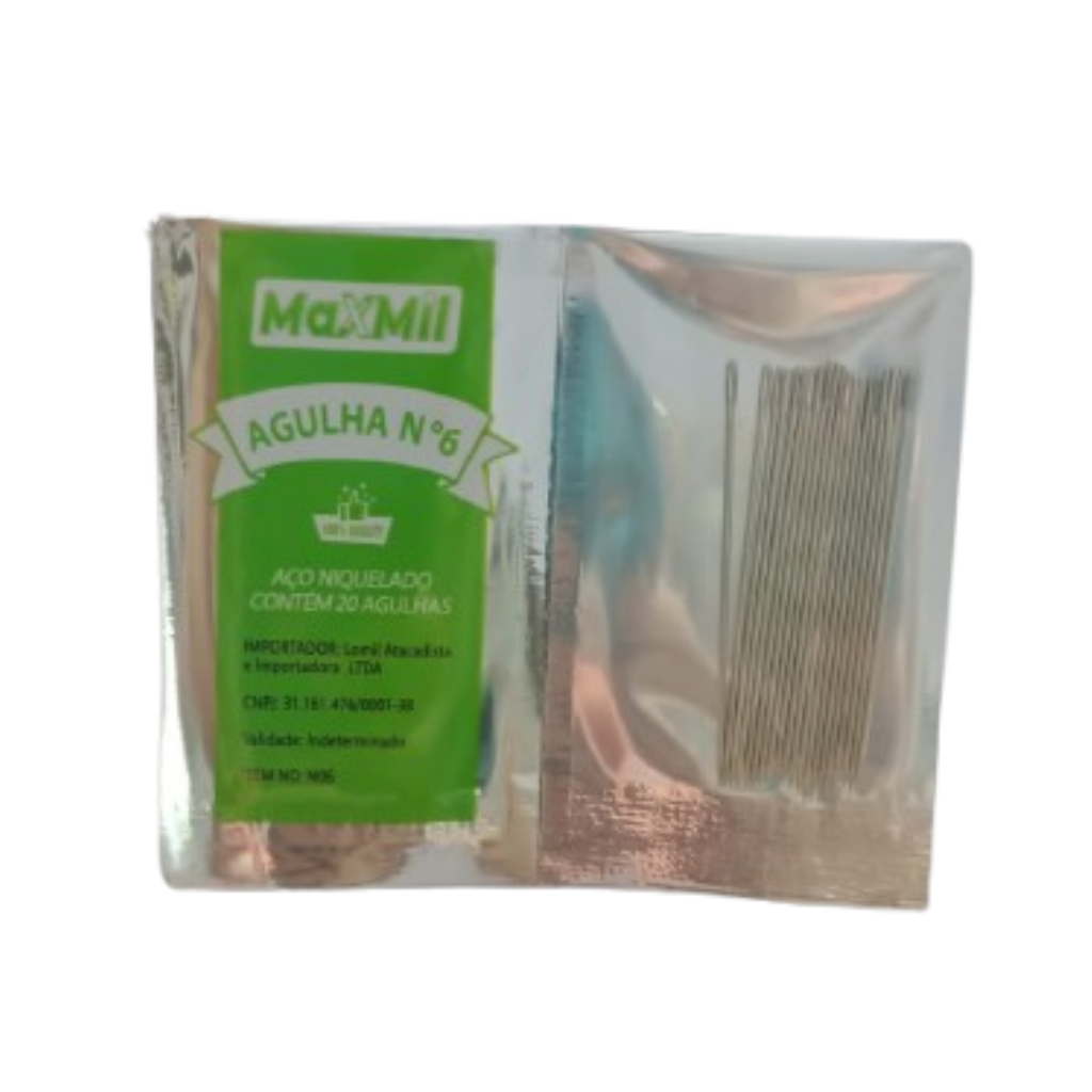 24393 AGULHA MAXMIL N6 4.8CM C/20UN