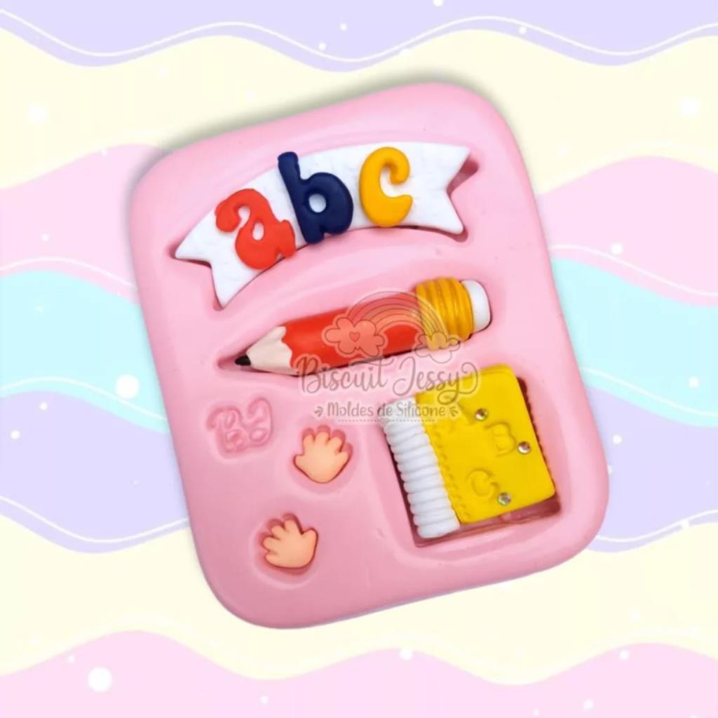 BJ076-MOLDE SILICONE ESCOLAR 2