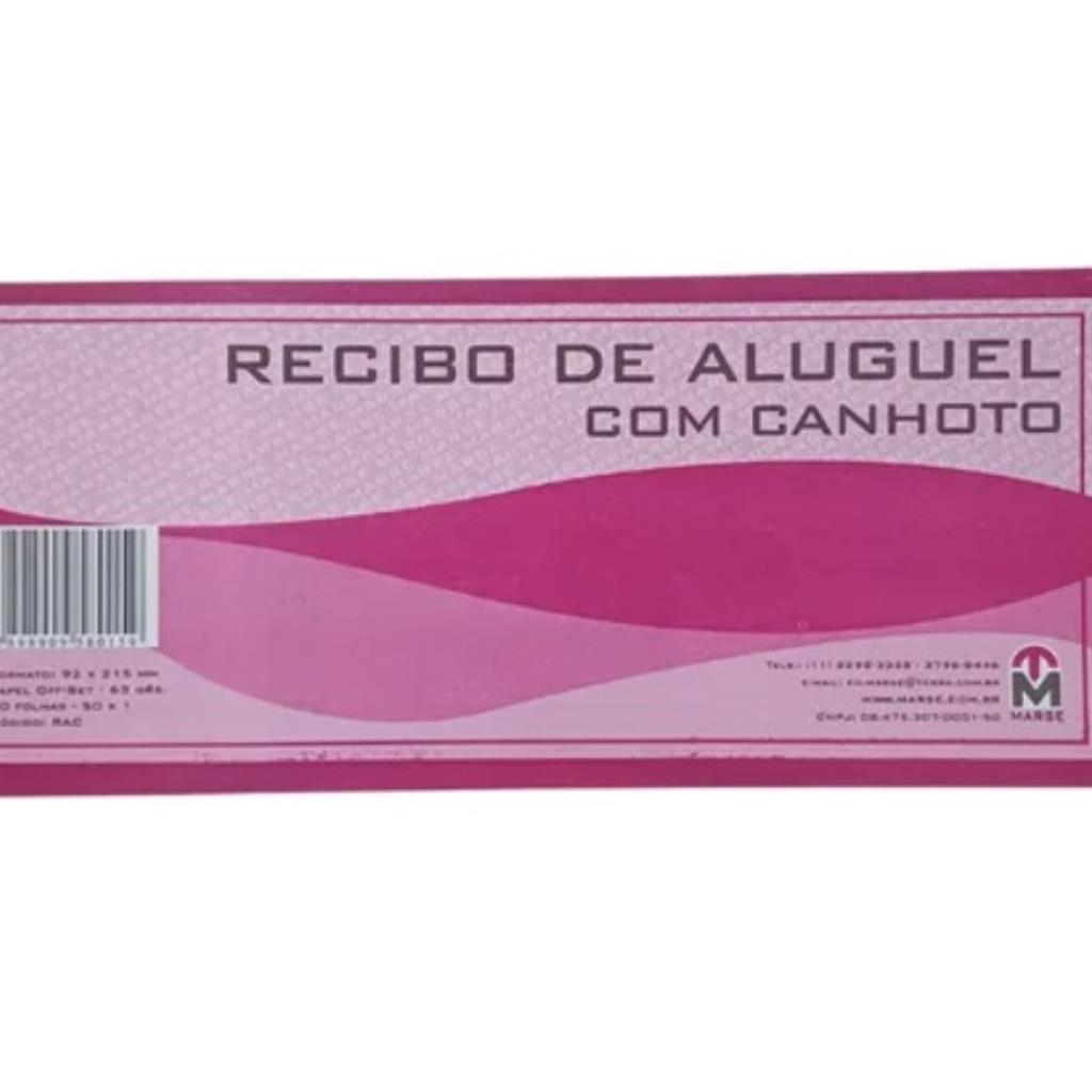 42901 ECIBO DE ALUGUEL COM CANHOTO 50 FLS, - MARSE