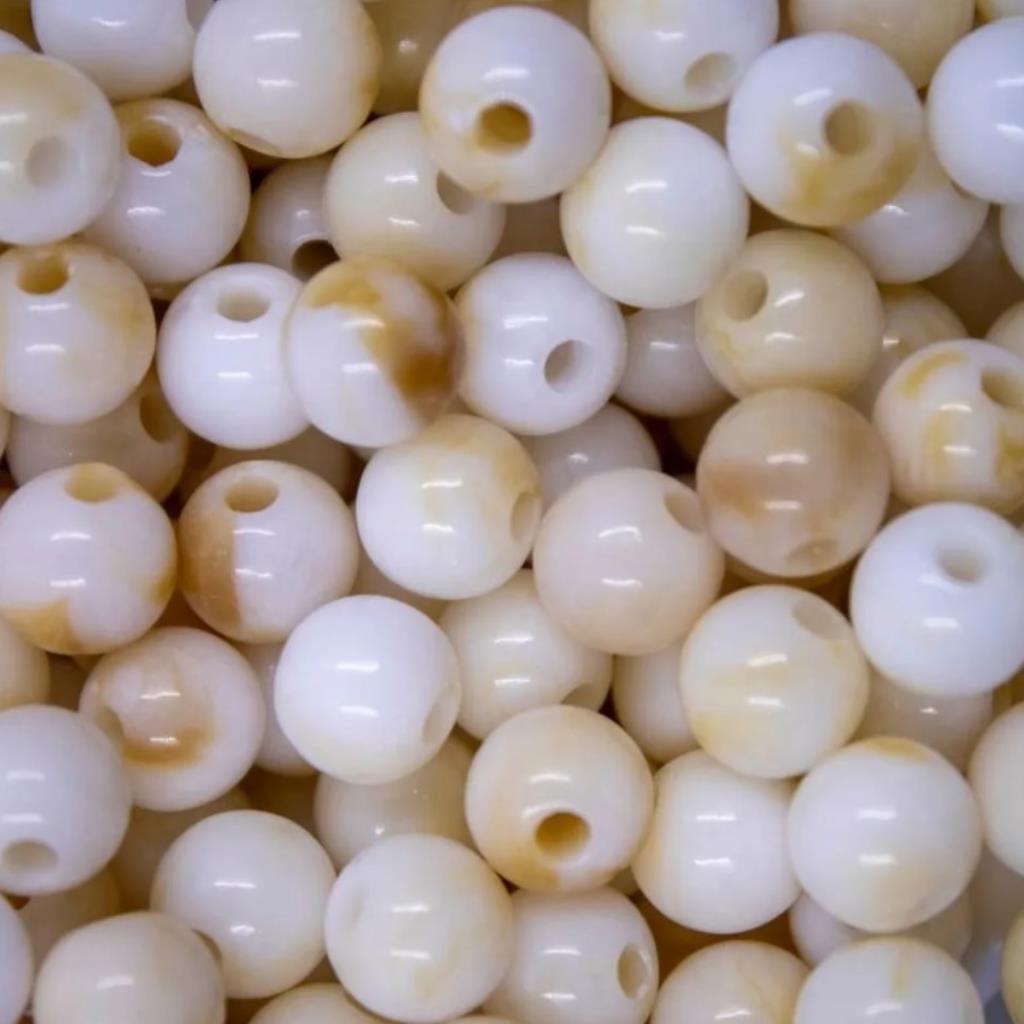 24402 PEROLA LEITOSA MESCLADA 8MM C/ 10G #Nude Rosado