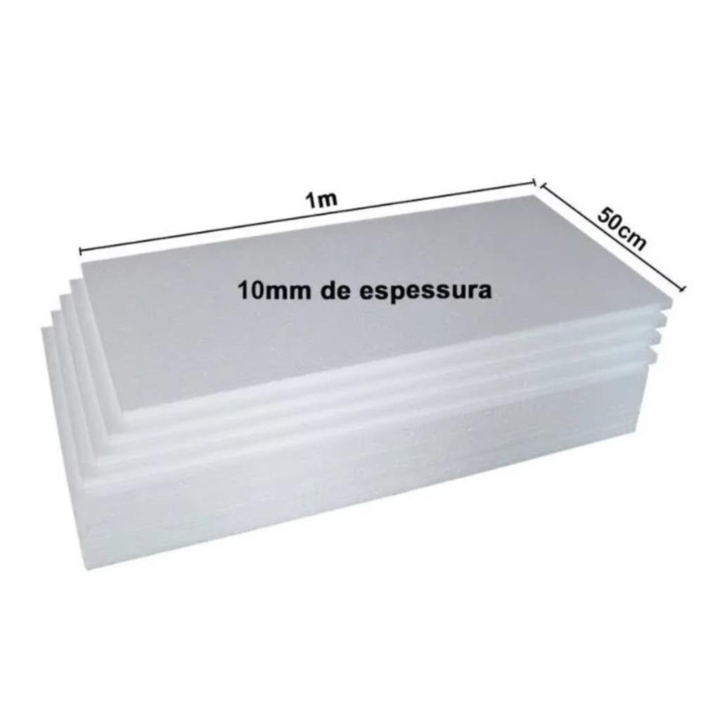 PLACA ISOPOR 10MMX50CMX100CM