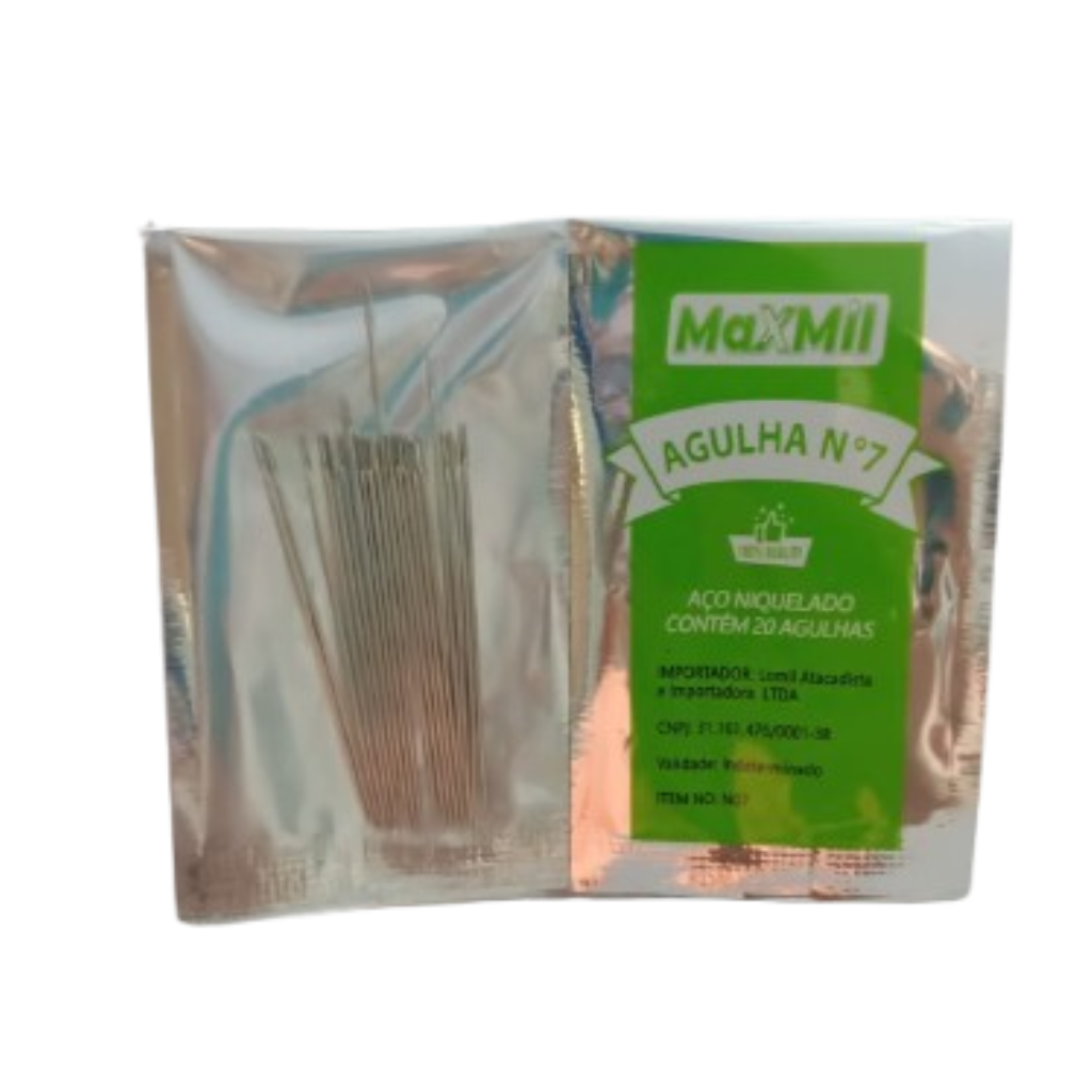 24394 AGULHA MAXMIL N7 4.6CM C/20UN