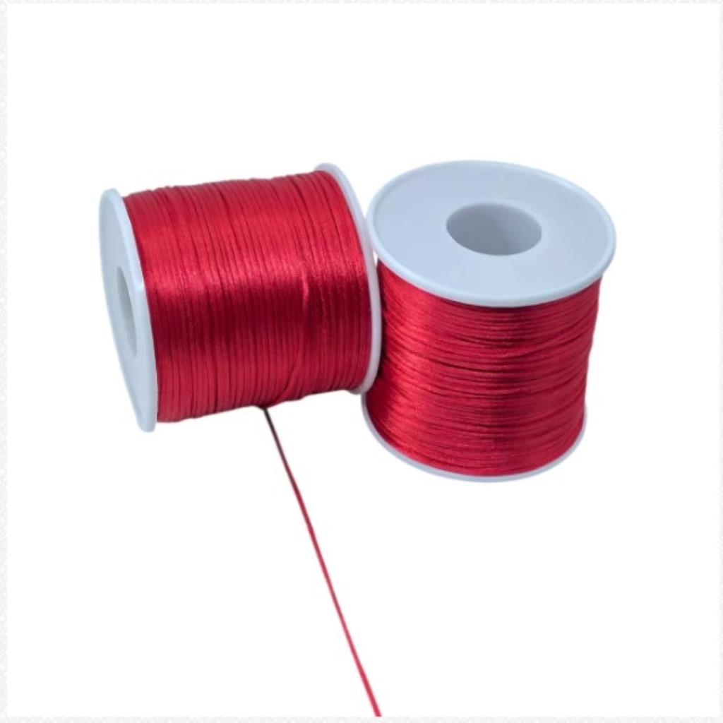 RR011 RABO DE RATO DE CETIM 1MM C/100MTS #1VERMELHO