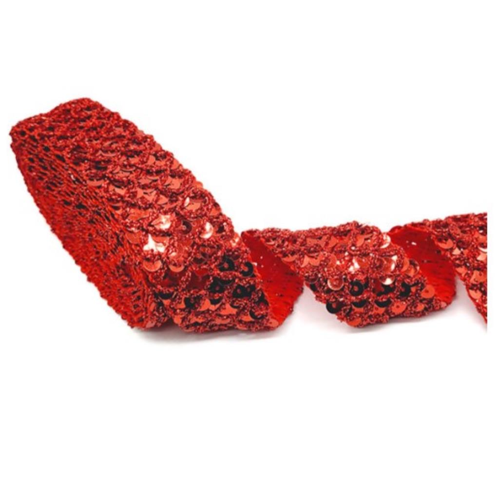 64748 PASSAMANARIA PRINCESS 3.5CM VERMELHO (M)