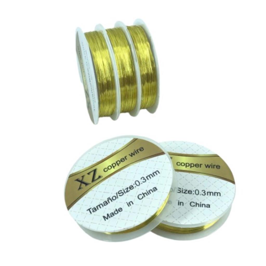 39994 CABELO DE ANJO 0,3MM X 10M DOURADO