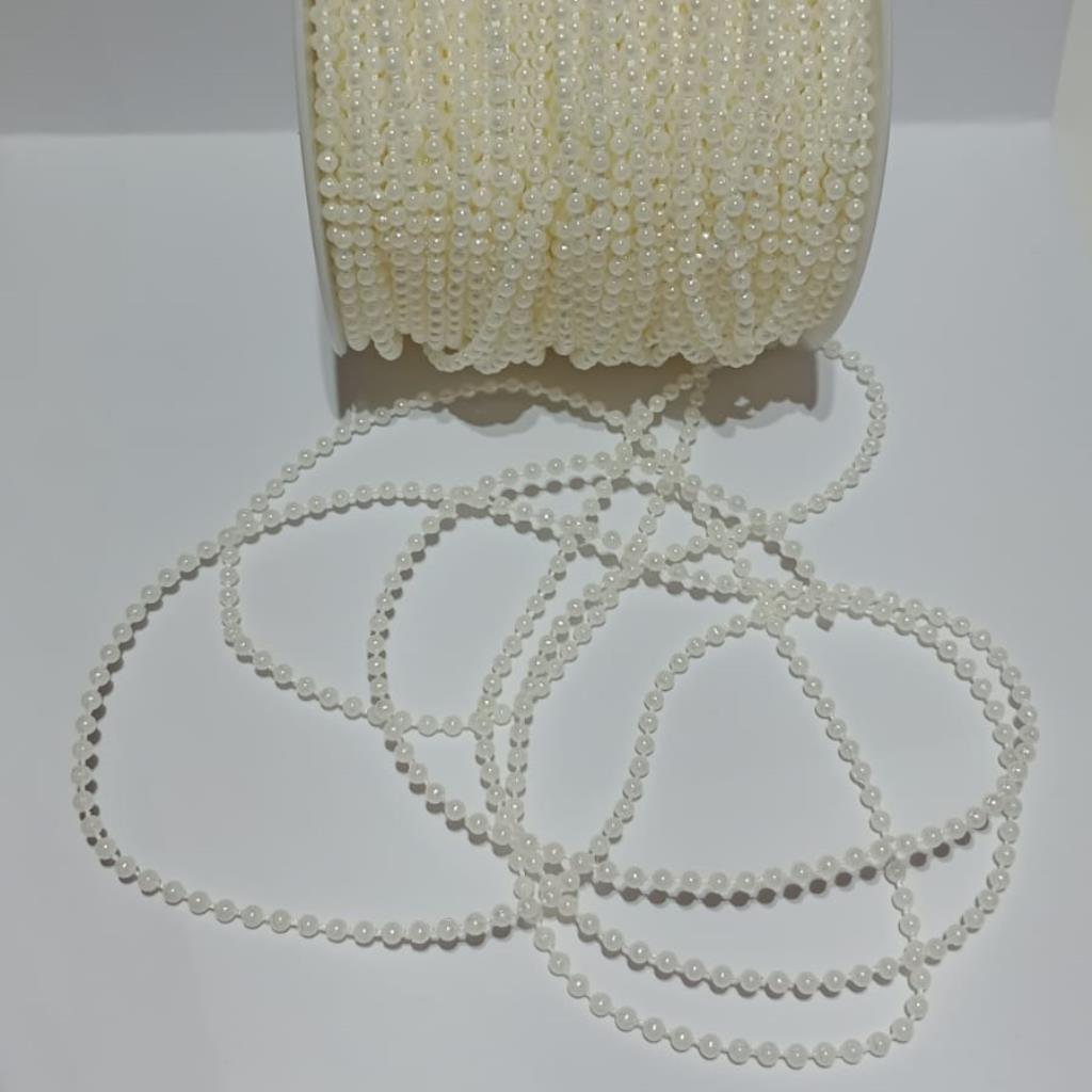 24353 PEROLA EM METRO 3MM BEGE (M)