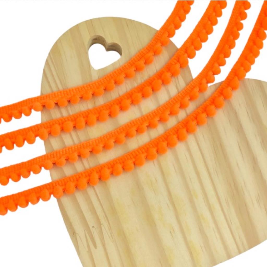 #0125 POMPOM M 1CM #25 LARANJA (M)