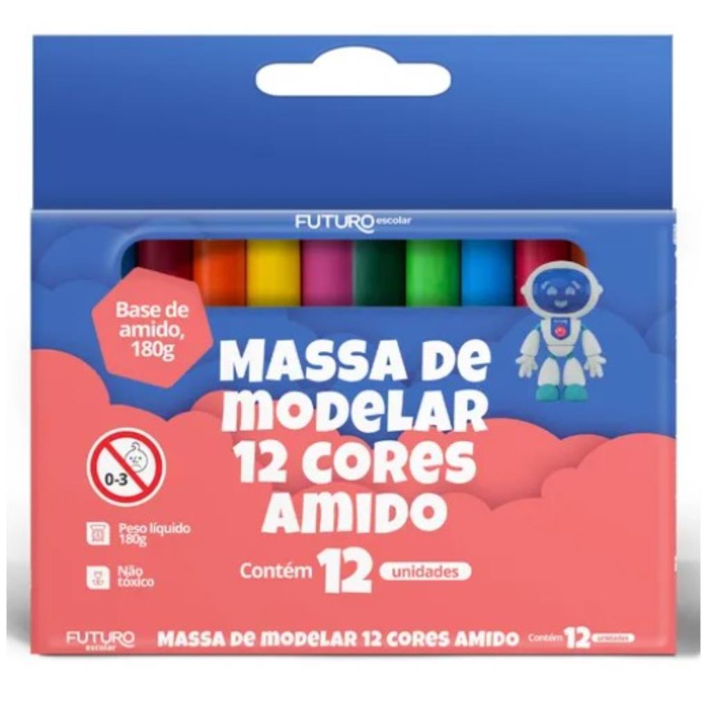 29584 MASSA DE MODELAR 12 CORES FE112201