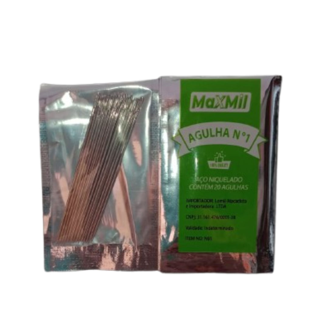 24389 AGULHA MAXMIL N1 6CM C/20UN