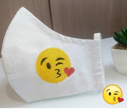 Máscara duplo tecido 100% algodão
